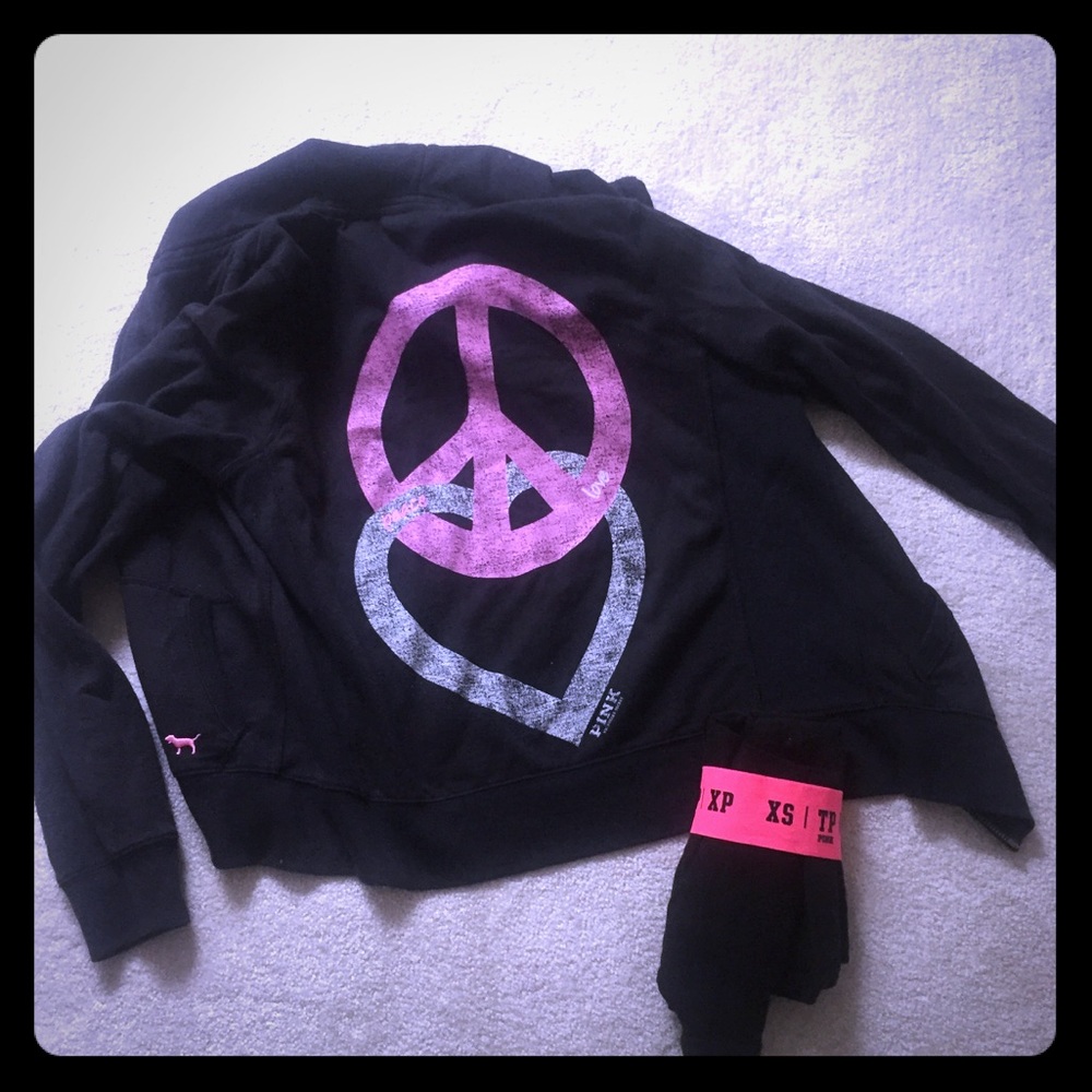Authentic “Pink” VS Hoodie 🖤💗☮️😎 & VS leggings